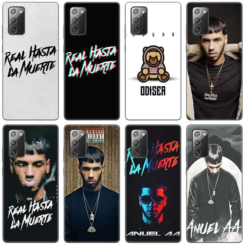 

Rapper Anuel aa Ozuna Phone Case For Samsung Galaxy S20 S21 FE S10 Lite Note 20 10 Lite S8 S9 S10E S10 Plus Ultra Black Cover