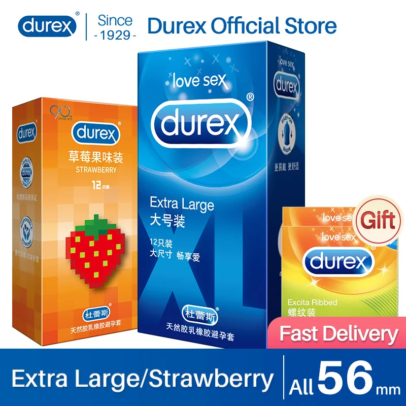 Презервативы Durex для Мужчин XXL 56 мм из натурального каучука и латекса насадка на