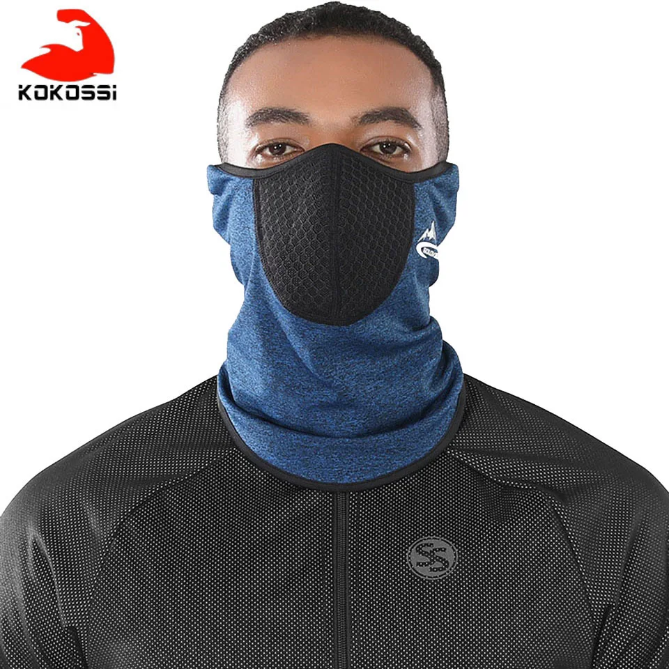 Зимний ветрозащитный термошарф KoKossi для езды на велосипеде открытом воздухе