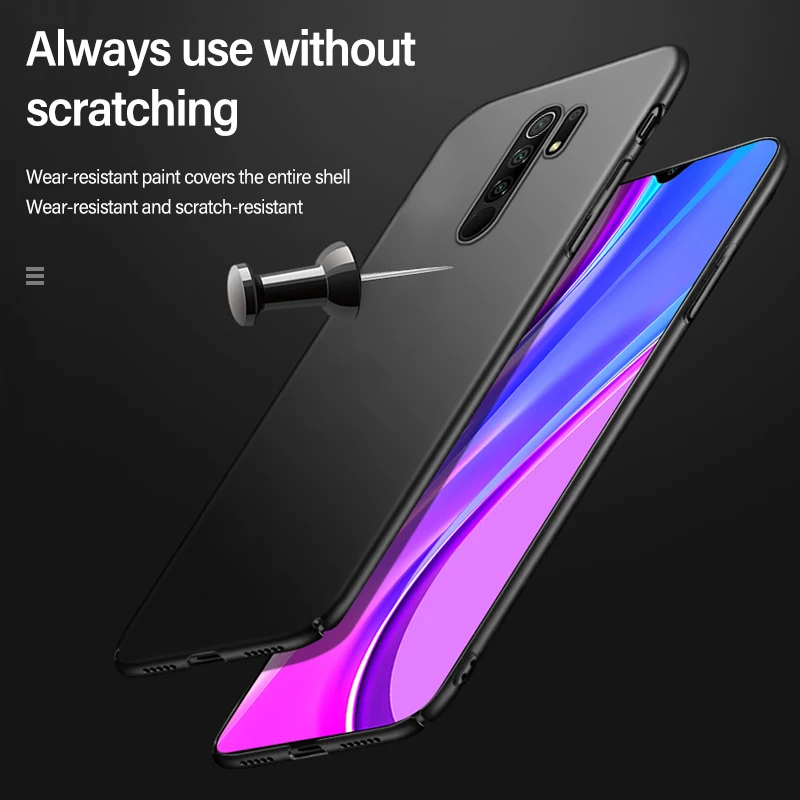 ultra thin magnetic hard matte pc phone case for xiaomi redmi note 10 9 8 7 mi 12 11 9 t 8 lite x2 pro frosted shockproof cover free global shipping