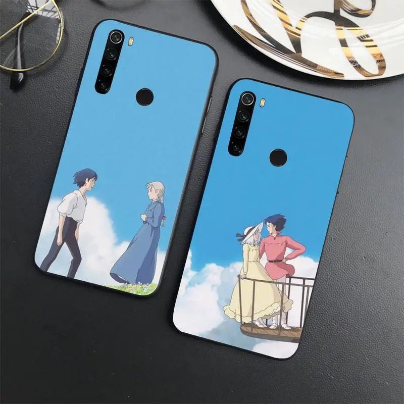 

Howl's Howls Moving Castle Phone Case For Xiaomi Redmi note 7 8 9 t s 10 A pro lite funda shell coque cover