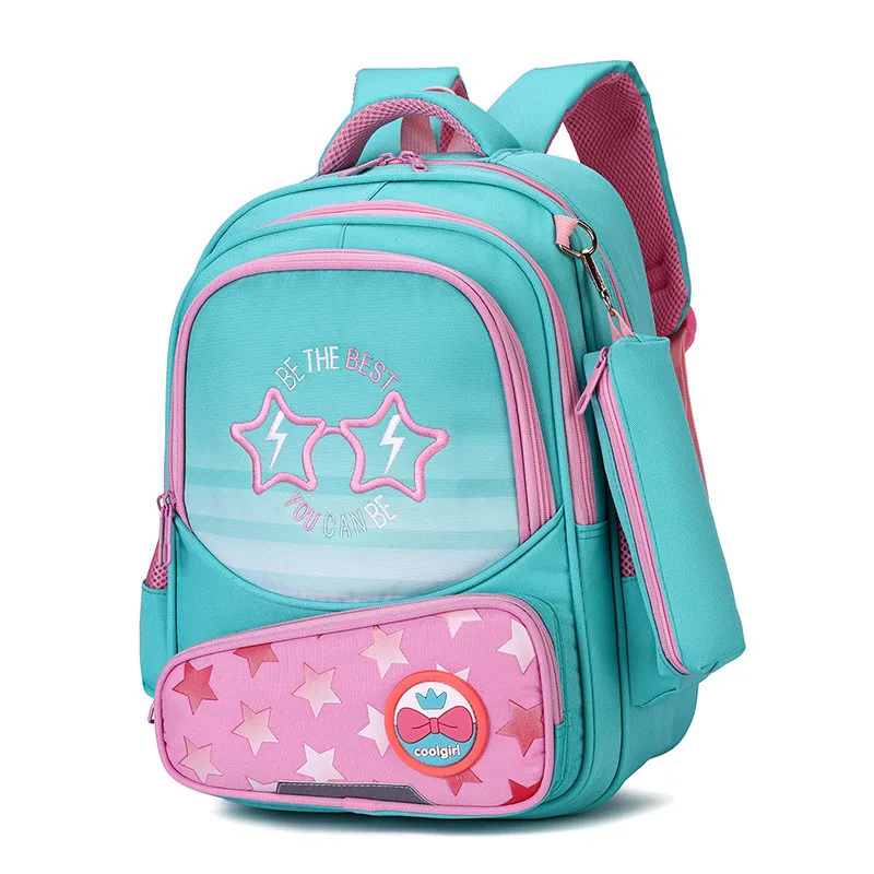 Водонепроницаемый школьный ранец для мальчиков и девочек, детский ортопедический рюкзак для учебников с принтом, 2021