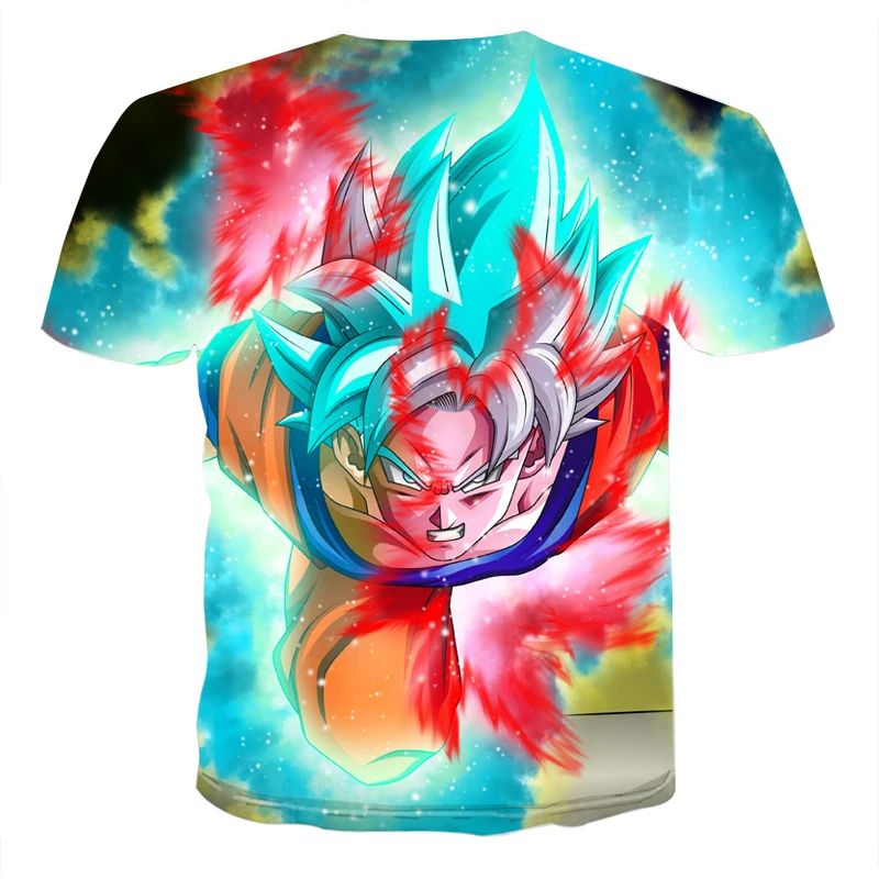 Новый 3D Dragon Ball Z Super Saiyan Shen Wukong Vegeta принт Мужская футболка с Короткими Рукавами