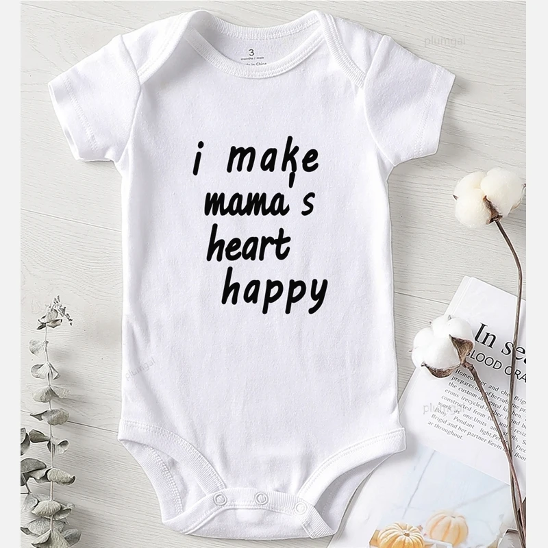 Комбинезоны для младенцев с принтом Сердце мамы детский осенний комбинезон