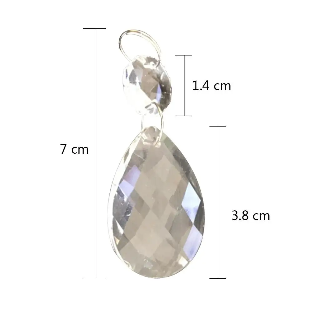 10 шт./упак. прозрачные художественные стеклянные капли люстры подвессветильник