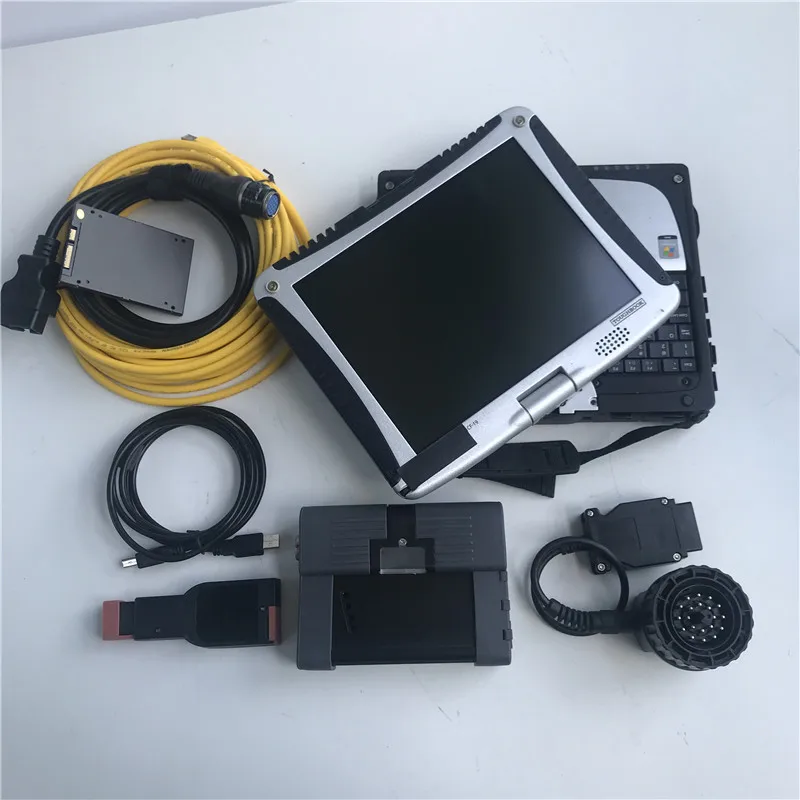 

For BMW ICOM A2 Scan Tool with Laptop CF19 4gb RAM 720gb SSD Win10 Newest Software Expert Mode Ready to Work Diagnostic Scanner