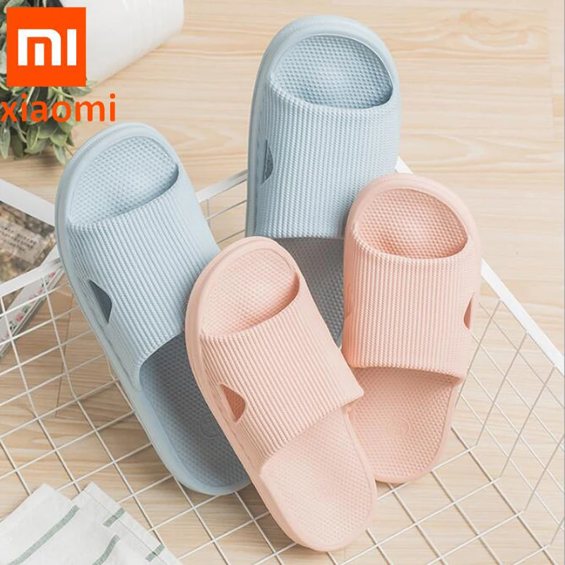 Оригинальные Нескользящие Тапочки для ванной Xiaomi youpin, для женщин, детей, для ванной комнаты; Герметичный светильник; износостойкие водонепроницаемые смарт-Тапочки