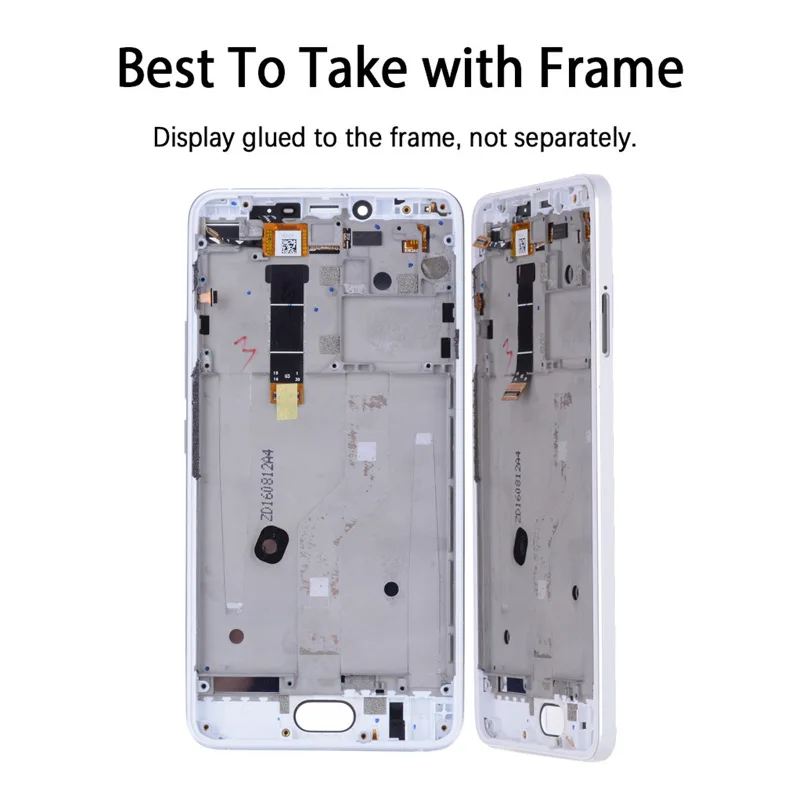 100% Тестированный Дисплей с сенсорным экраном и рамкой для Meizu U20, 5,5 дюймов, 1920х1080 LCD.