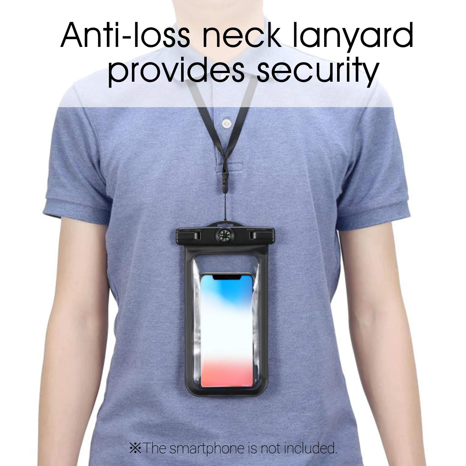 Waterproof Dry Bag Cell Phone Pouch Case &amp Extendable Selfie Stick with BT Remote Control Lanyard for Swimming Diving Travel |