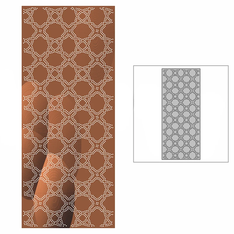 

Новинка 2021, металлические пресс-формы неправильной формы с узором в горошек для творчества, открыток для творчества и скрапбукинга, без шта...