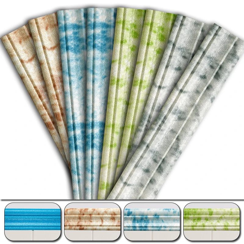 3D Self-Adhesive Foam Wall Stickers Decorative Waist Line Door Frame Edge Strip Wallpapers For Home Living Room Decoration | Дом и сад