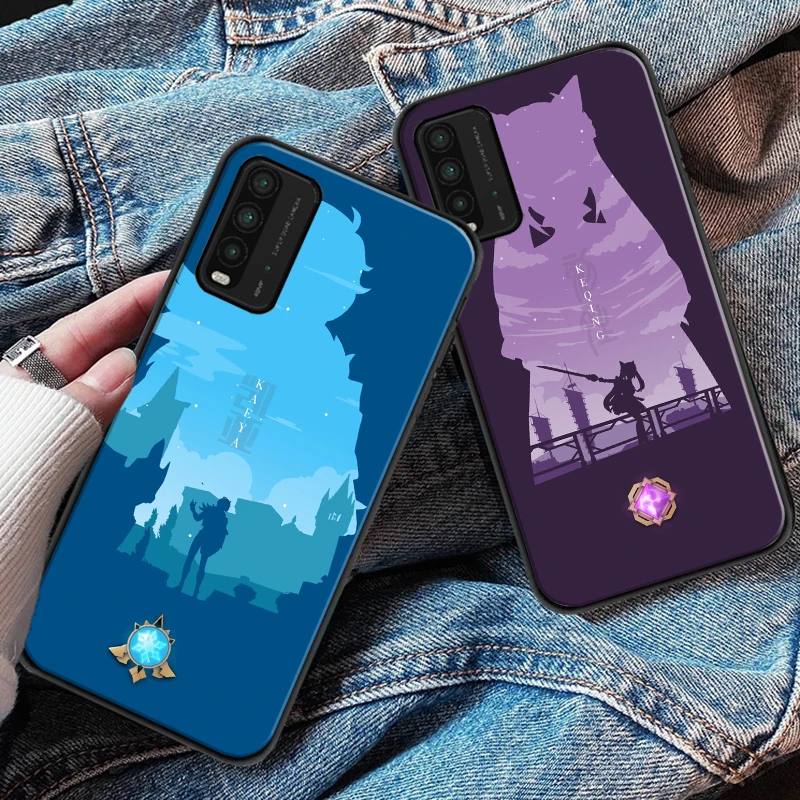 

Genshin Impact Anime Silicone Case Coque For Xiaomi Redmi 9 9i 9AT 9T 9A 9C Note 9 9T 9S 9 Pro Max Soft TPU Phone Shell Cover