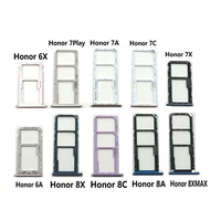 1pcs new sim card slot tray holder replacement parts for huawei honor 6x 6a 7 7x 7a 8c 8x