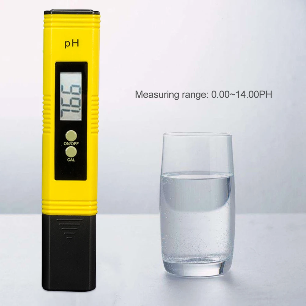 

PH Meter 0.01 PH High Precision Water Quality Tester with 0-14 PH Measurement Range, Suitable for Aquarium, Swimming Pool