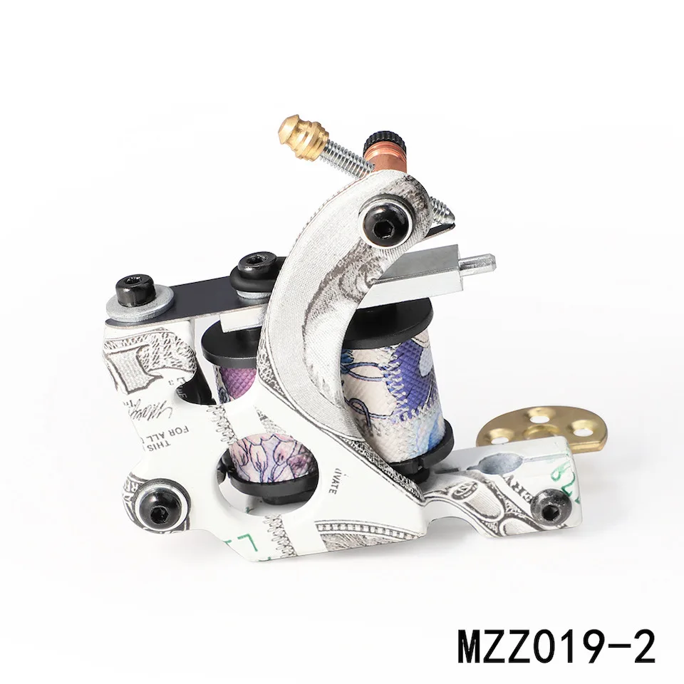 

2021 New High Quality Professional Wire Cutting 10 Wraps Coils Tattoo Machine Alloy For Practice/tattoo Artist Tattoo Supplies