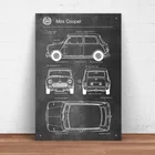 Mini Cooper автомобильный металлический жестяной знак, металлический знак, металлический декор, Настенный декор (20 см x 30 см)