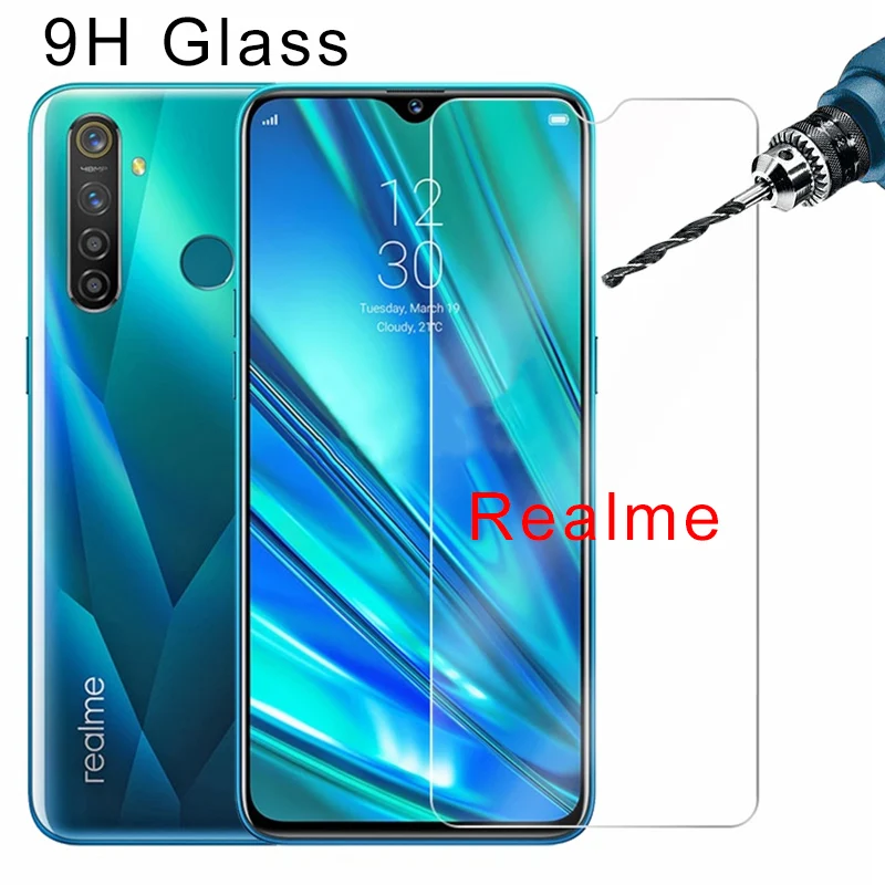 Протектор экрана 9H HD для Realme C1 C2 U1 защитное стекло закаленное 5 3i 3 Pro 2 прозрачная