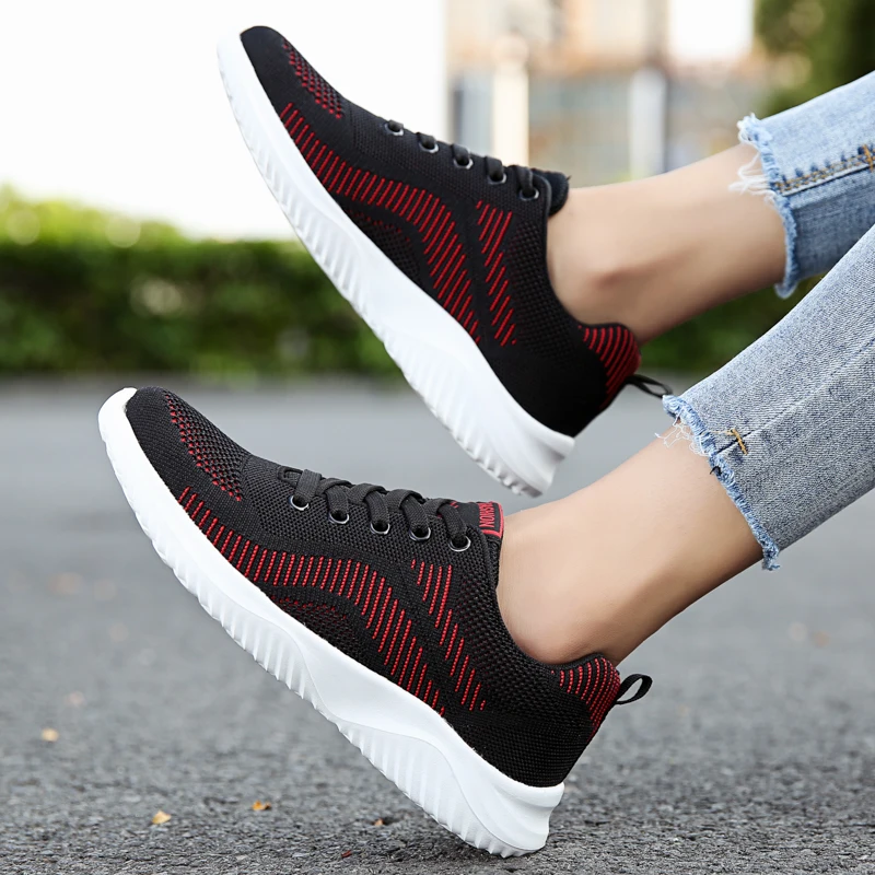 

woman vulcanize shoes platform Sneakers Casual Breathable Running Shoes Comfortable Ladies Flats Womens Light Sport Shoes 35-41