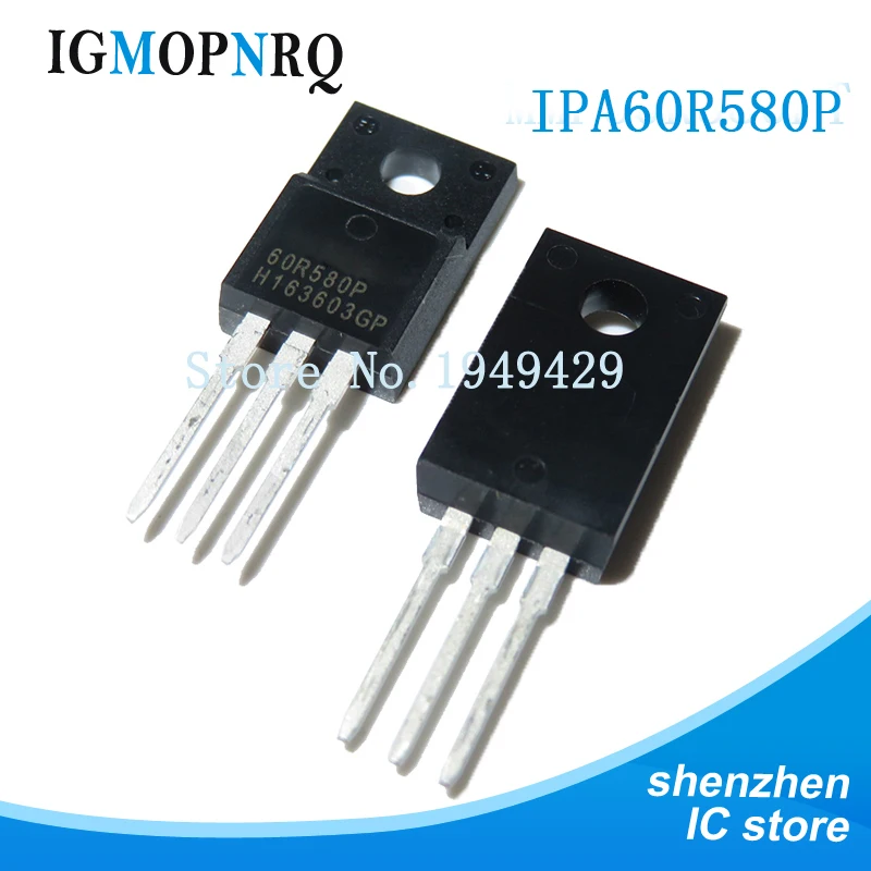 

5 шт. IPA60R580P TO-220 60R580P TO-220F Новый оригинал