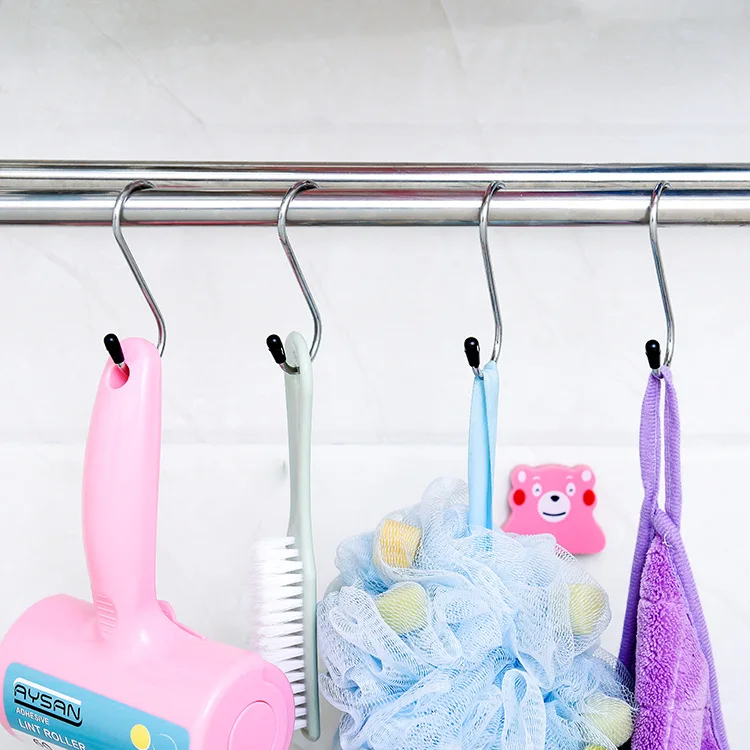 Горячая Распродажа 4 шт. мощные S-образные дверные настенные вешалки из