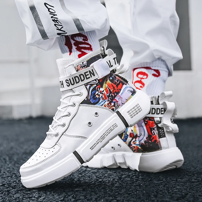 Mring/Мужская обувь в китайском стиле Молодежная с высокой талией Зимняя мужская