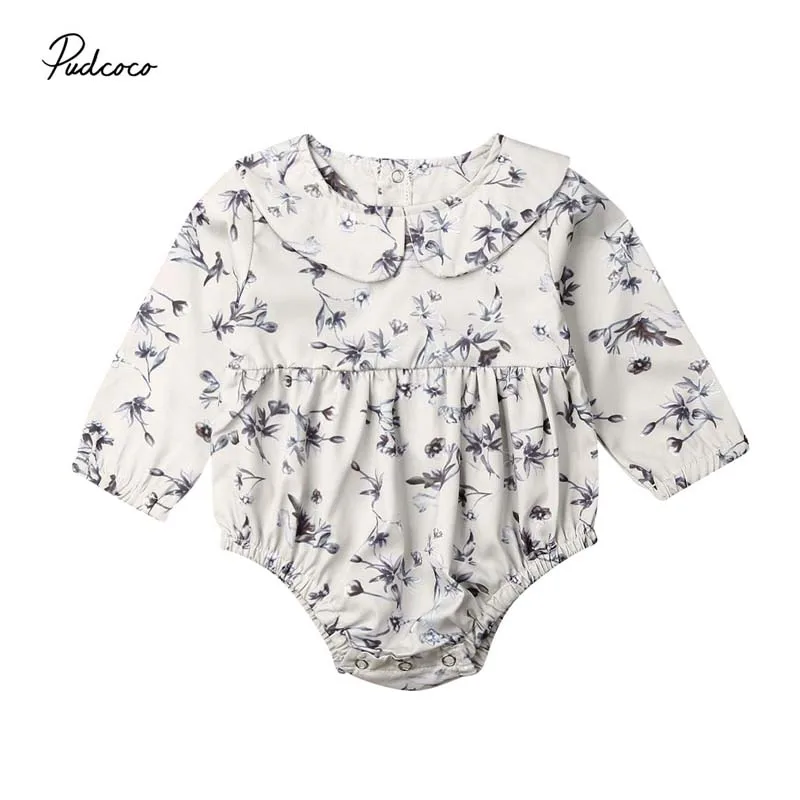 Коллекция 2019 года весенне-осенняя одежда для малышей милый комбинезон с длинными