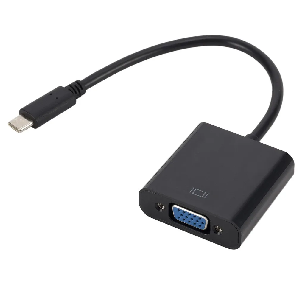 Кабель адаптер USB3.1 Type C для VGA USB кабель переходник передачи видео с разъемом папа
