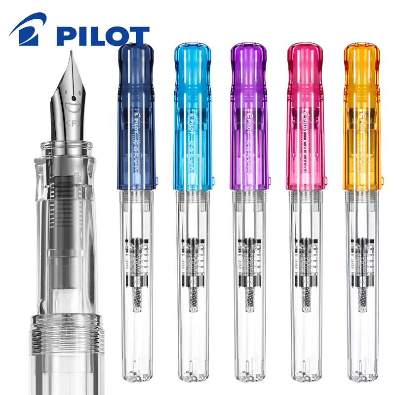 

PILOT Limited Edition KAKUNO Smiley Fountain Pen FKA-1SR Special EF / F / M Pointed Office Practice Word Exchange Ink Cartridge