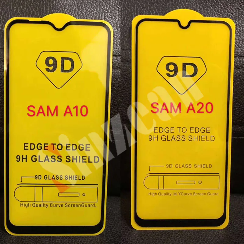 Sinzean 100 шт. 9D полное клеевое закаленное стекло для Samsung M10/M20/M30S/M40/M50/S10E/A750/S7 защита