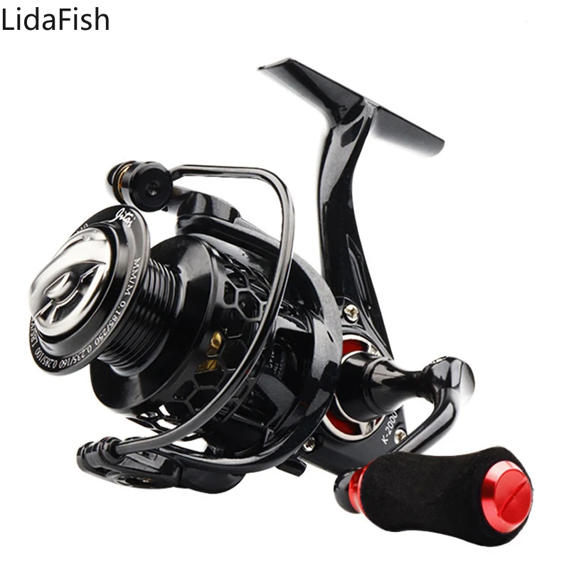 

LidaFish All Metal Spool Spinning Fishing Reel With Spare Spool 5.2:1 Metal Handle Saltwater Reel Fishing Accessories