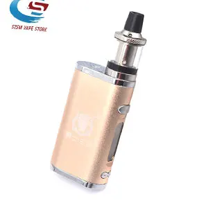 Gold Электронная сигарета, регулируемый vape 80 Вт, комплект модов, Встроенный 2000 мАч, батарейный блок, 3 мл, бак, электронная сигарета, большой дымовой Атомайзер - Цвет: Gold