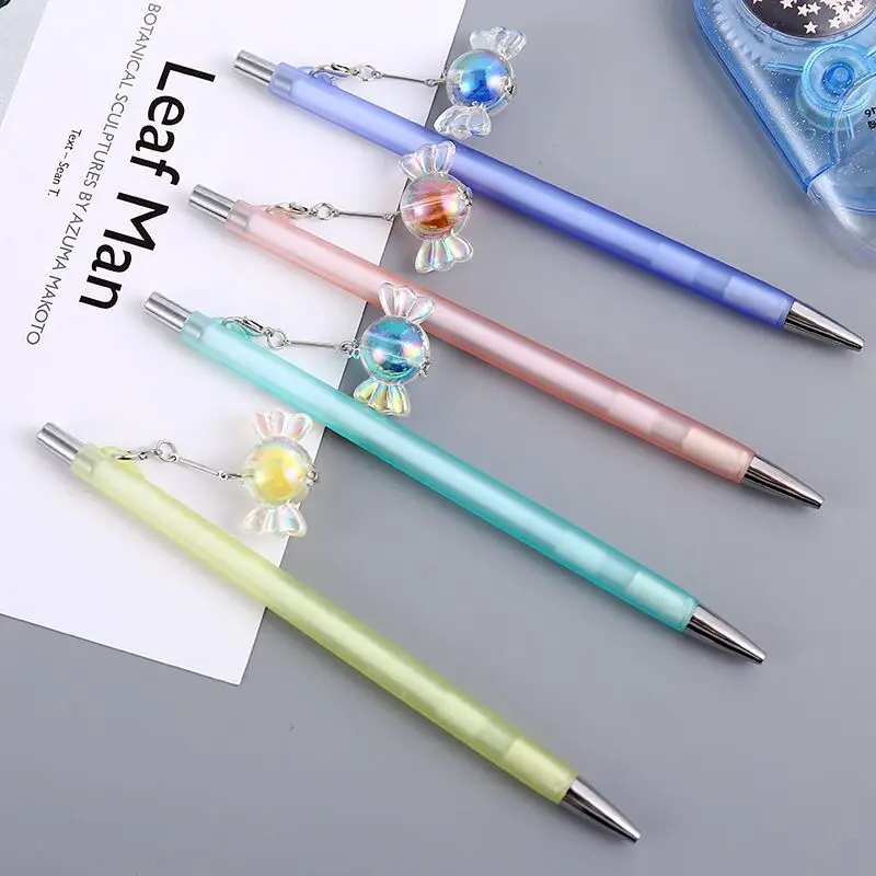 

36 pcs/lot Creative Candy Pendant Mechanical Pencil Cute Student Automatic Pen For Kid School Office Supply