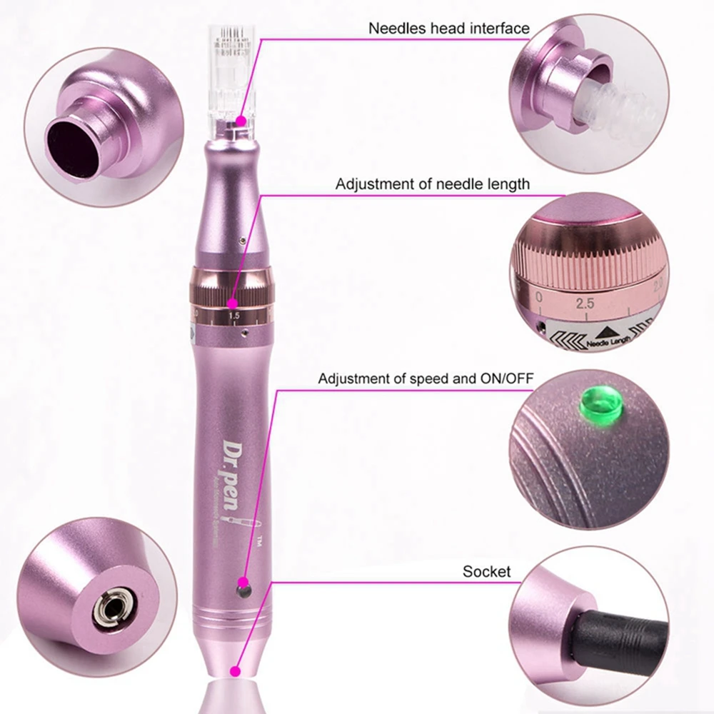 Dr.pen M7C/M7-W Auto Wired/Wireless Professional Derma Pen Electric Treatment Microneedling Skin Care Tattoo Needles Facial Tool | Красота и