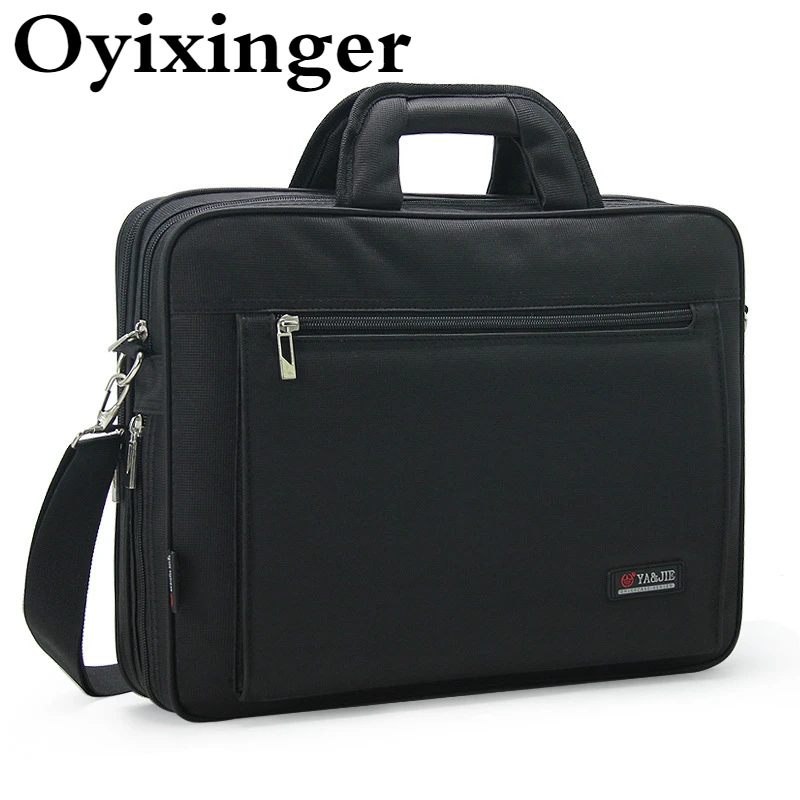 

OYIXINGER Men's Briefcase Top Quality Waterproof Oxford Handbag Large Capacity Business Shoulder Bags For 15.6 Inch Laptop Bag