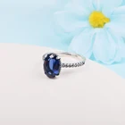 Женские кольца из серебра 100% пробы, с кристаллами