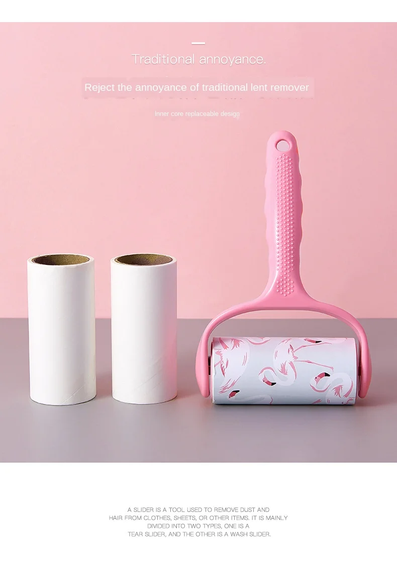 

Lent Remover Brush Dust Removal Roller Lint Roller Sticky Paper Lint Roller Pet Hair Brush Hair Scraper Hair Remover