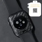 Углеродное волокно, наклейка, задняя крышка, Гидрогелевая пленка, Защита экрана для Apple Watch серии 3456SE7 41 мм 45 мм 38 мм 42 мм 40 мм 44 мм