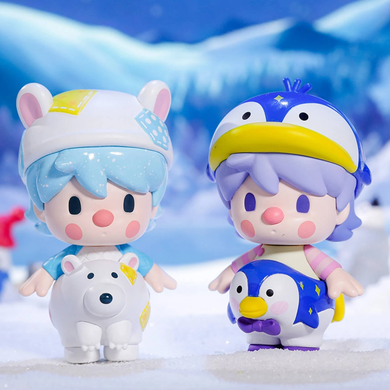 POP MART-figuras de acci&oacute;n Kawaii para beb&eacute;s, mu&ntilde;ecos coleccionables de animales, caja completa, Env&iacute;o Gratis-2