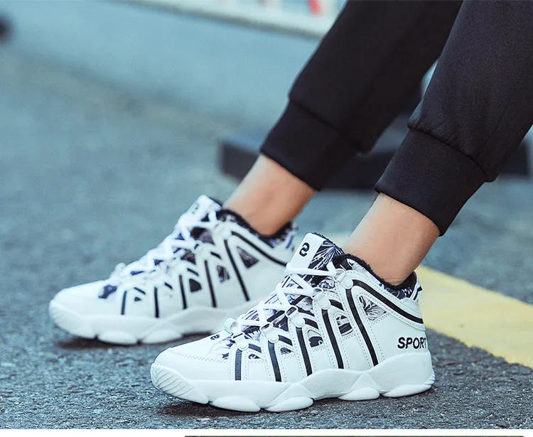 Новинка; Мужская и женская обувь; сезон осень-зима; большие размеры; бархатная хлопковая обувь; дышащая Спортивная повседневная теплая обувь