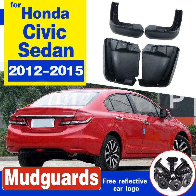 Брызговики для Honda Civic Sedan 2012 2015 брызговики передняя и задняя щитки от грязи модель