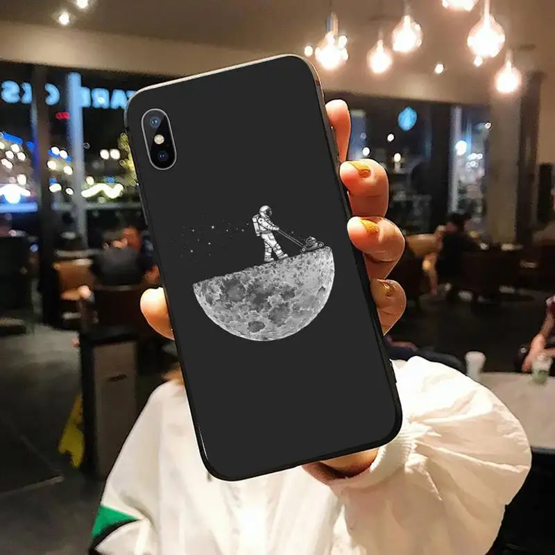 

black Cat Moon animal cute high quality Phone Case shell for iPhone 11 12 pro XS MAX 8 7 6 6S Plus X 5S SE 2020 XR
