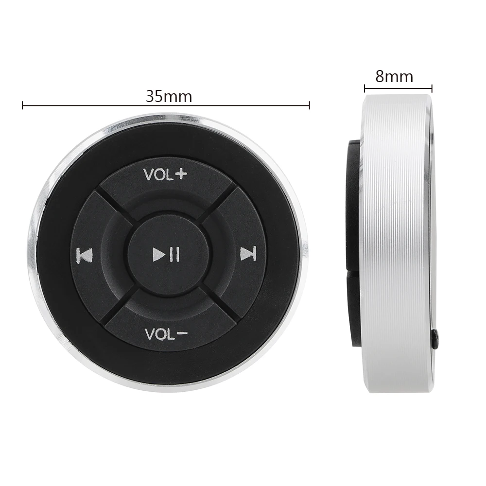 

Motorcycle Bike Bluetooth Media Volume Button For IOS Android Phone Tablet Car Steering Wheel Wireless Remote Controls