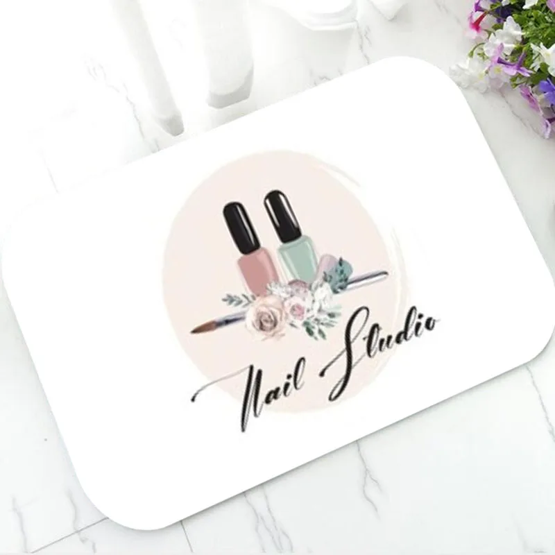 Модный черный золотой коврик для ногтей студийной портретной съемки гламурный