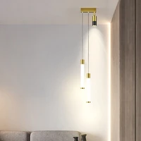 modern minimalist bedside pendant lights creativity nordic starry lamp luxury bedroom study small chandelier with spotlight
