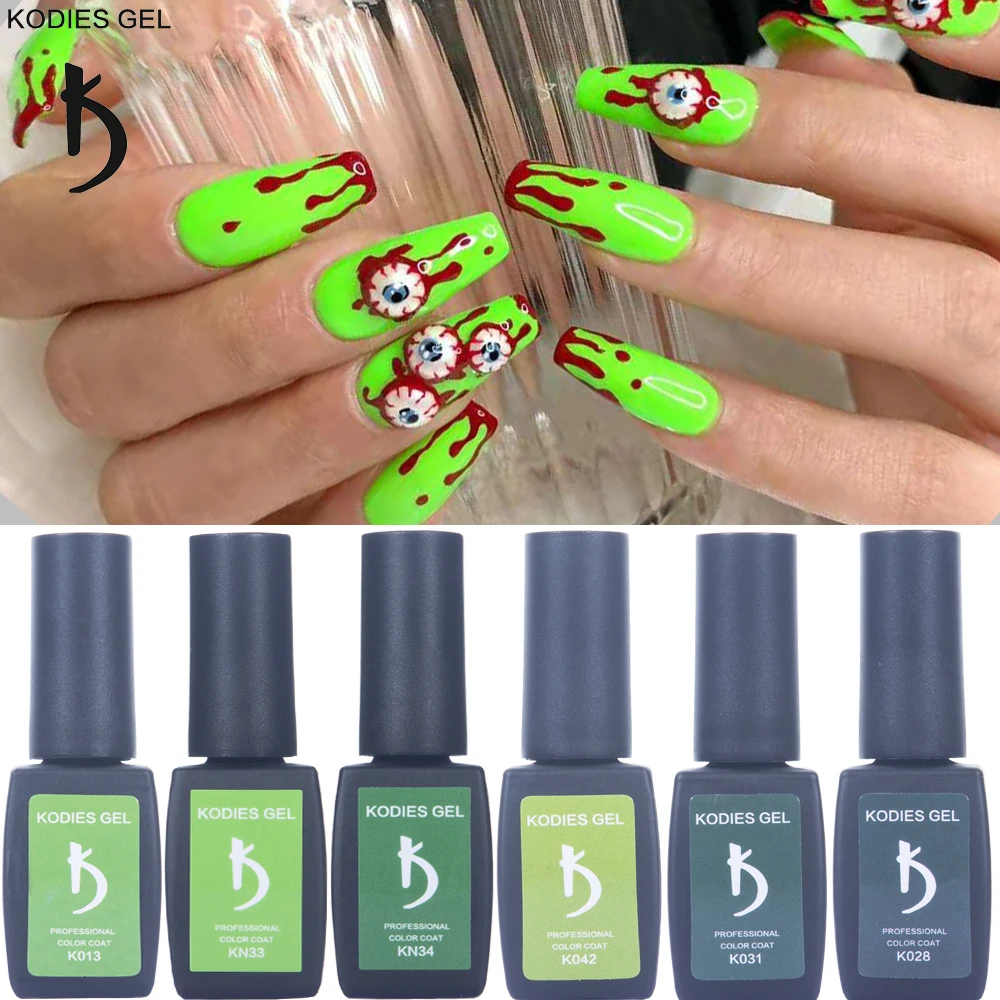 Гель-лак KODIES для ногтей УФ-гель-Лаки темно-зеленая Весенняя коллекция
