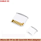 Высокое качество микро SD TF для набора SD карта мини-адаптер к устройству для увеличения объема памяти Mac book AirProсетчатки белый