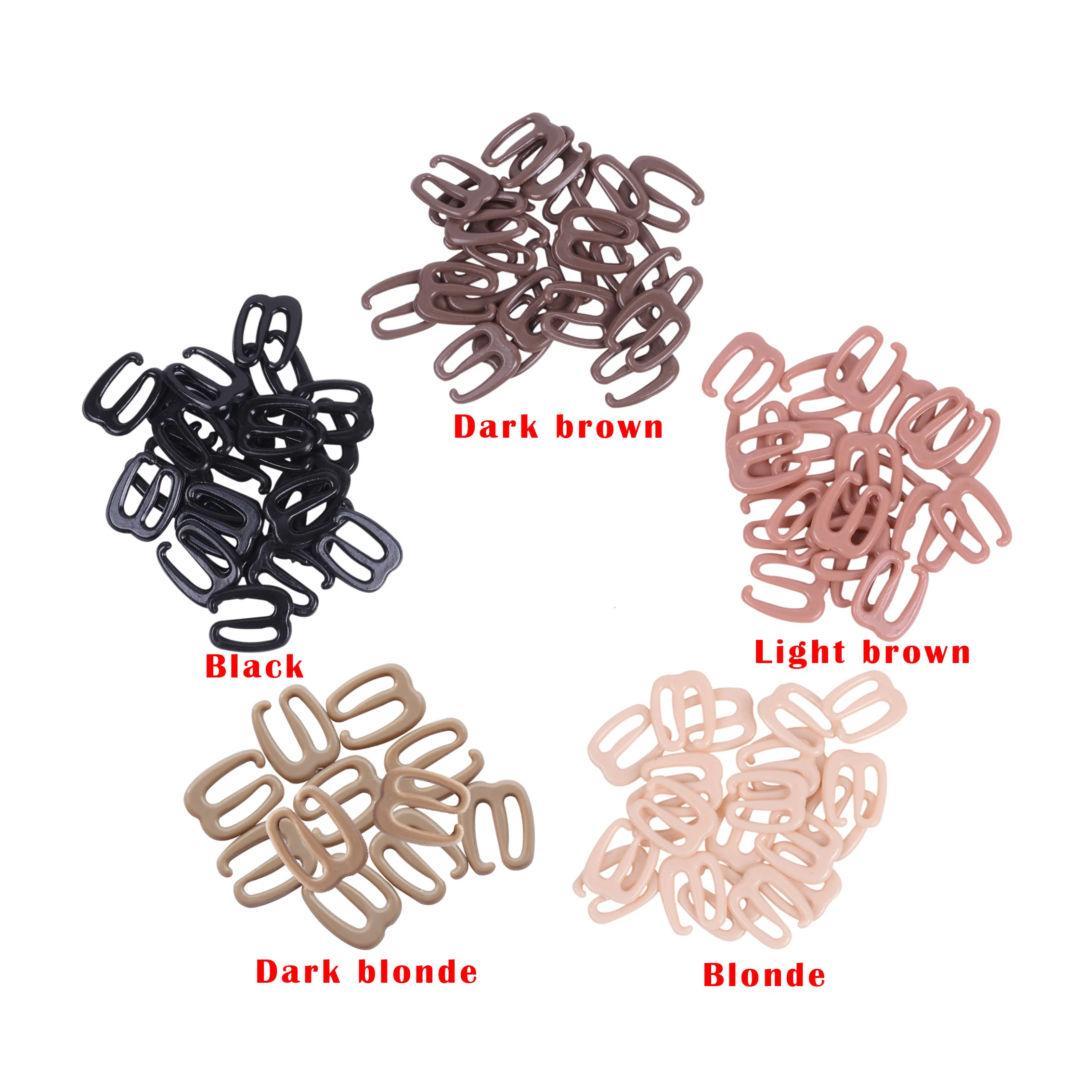 6 мм 9 образные пряжки для изготовления регулируемых колпачков париков