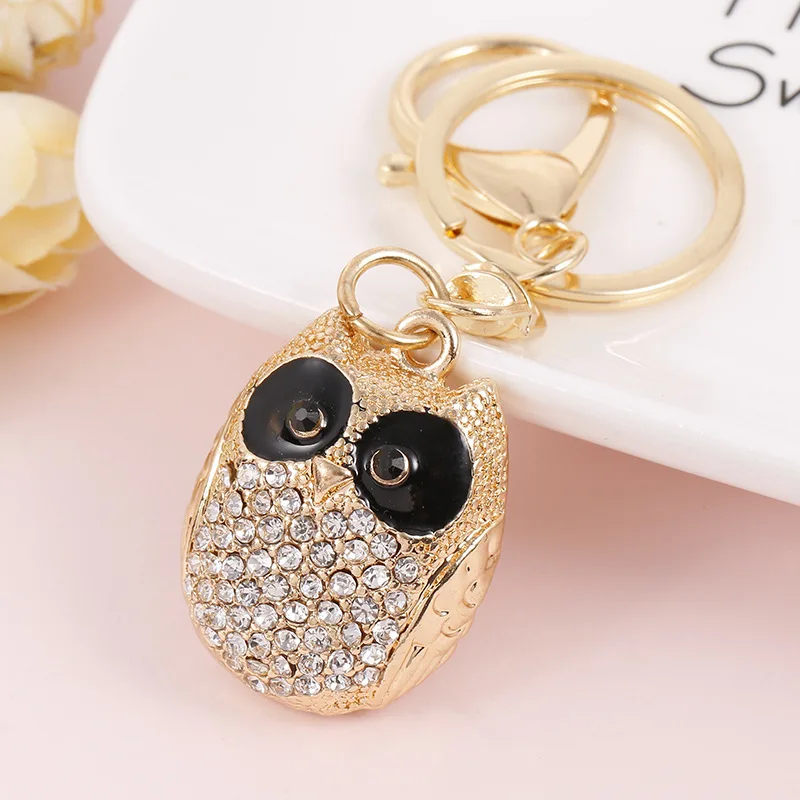 Новые модные ювелирные изделия брелок животное сова стразы женский подарок