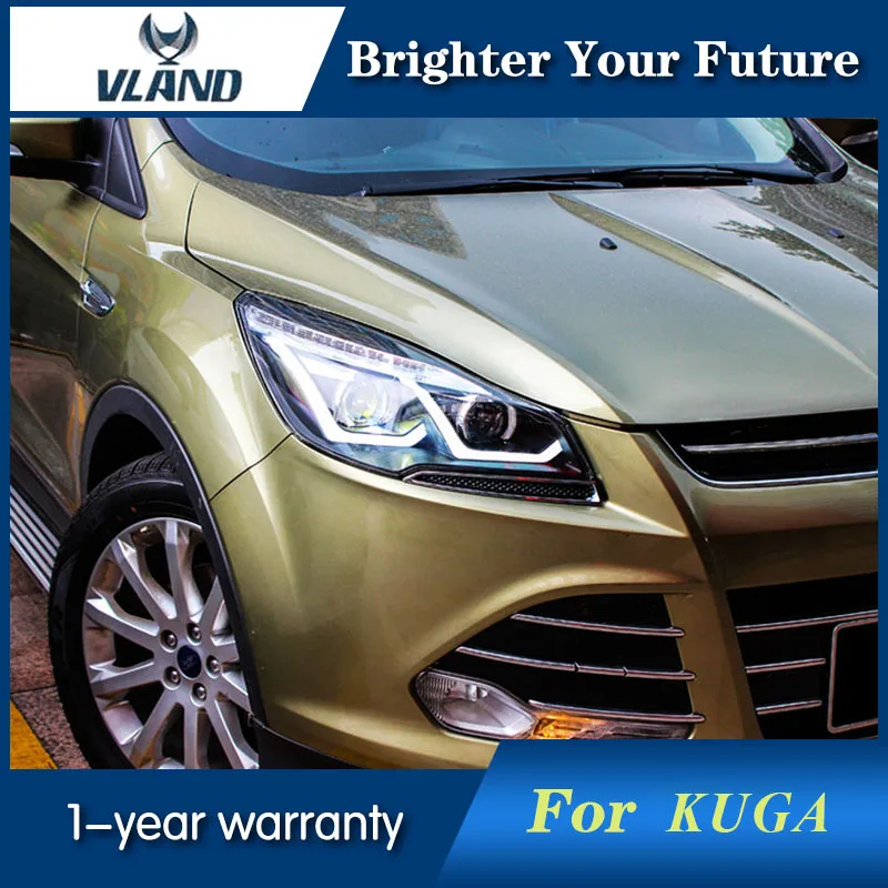 Фары для Ford kuga 2013 2015 фары биксеноновые линзы двойной луч HID подходят более чем