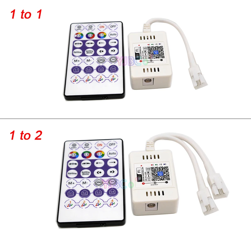 

Светодиодный контроллер SPI Magic Home, 28 клавиш, адресный 2048 пикселей, дистанционный Wi-Fi голосовой контроллер для светодиодной ленты WS2811 SK6812 WS2812B